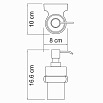 Дозатор жидкого мыла WasserKRAFT Berkel K-6899