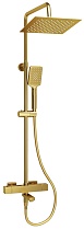 Душевая стойка WasserKRAFT A199.198.201.BG Thermo с термостатом, матовое золото