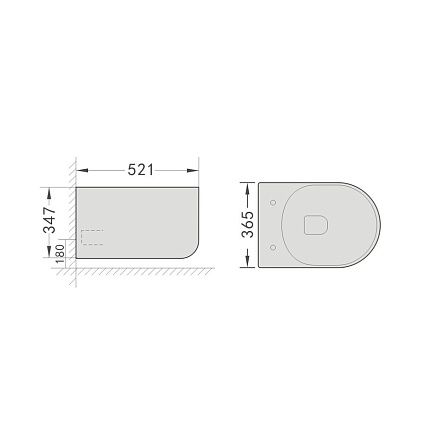Подвесной унитаз Grossman Thin Rim GR-5602S с микролифтом, белый Подвесной унитаз Grossman Thin Rim GR-5602S с микролифтом, белый