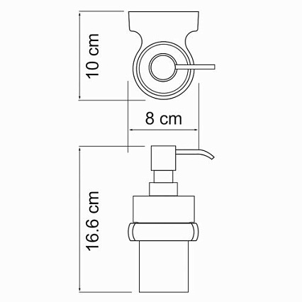 Дозатор жидкого мыла WasserKRAFT Berkel K-6899