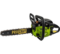 Пила ручная бензиновая PROCRAFT две шины, две цепи, 45/40 K450