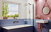 Шторка для ванны Ambassador Bath Screens 16041206 70x140 черный, прозрачный