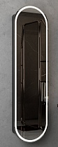 Зеркальный шкаф Континент Elmage Black LED 45x160 с подсветкой, МВК048