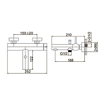 Смеситель для ванны Caprigo Don 53-011-NER черный