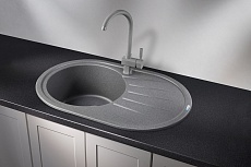 Кухонная мойка Granula Standart ST-7601 76 см графит
