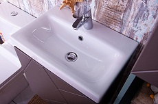 Мебель для ванной Бриклаер Кристалл 50 см ясень анкор темный/софт графит