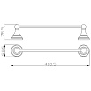 Полотенцедержатель Rav Slezak Morava MKA0701/40 хром