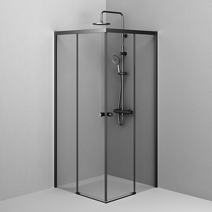 Душевой уголок Am.Pm X-Joy W94G-403-9090-BТ1К 90x90 прозрачный, черный матовый