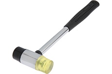 Молоток Тундра рихтовочный, металлическая обрезиненная рукоятка, бойки 30 мм, 200 г 7567919