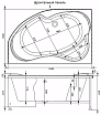 Акриловая ванна Aquanet Allento 170x100 L/R