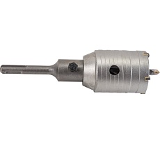 Коронка твердосплавная по бетону 50 мм в сборе с хвостовиком SDS+ 110 мм Резолюкс 62050