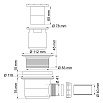 Сифон для поддона WasserKRAFT D454