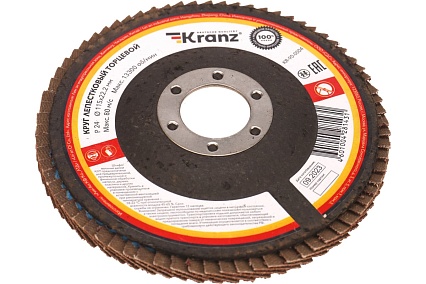 Круг лепестковый торцевой P24, 115x22.2 мм Kranz KR-90-0004