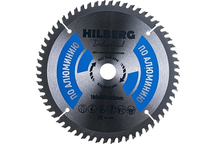 Диск пильный Industrial Алюминий (180x20 мм; 60Т) Hilberg HA180