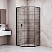 Душевой уголок RGW Stilvol SV-82B R 80x80 черная вуаль, черный 33328288-244R