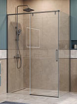 Душевой уголок BelBagno SOFT_CLOSE-1-AH-1-130/100-C-GM 130x100 прозрачный, оружейная сталь