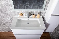 Мебель для ванной Бриклаер Мальта 75 см белый глянец