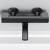 Смеситель для ванны Am.Pm X-Joy F85A50022 с термостатом, черный