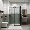 Душевой уголок Grossman Classic 120.K33.04.1080.21.00 100x80 прозрачный, черный матовый