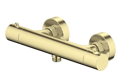 Смеситель для душа Aquatek Европа AQ1363BG термостат, шлифованное золото