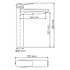 Смеситель для раковины WasserKRAFT Glan 6603H, черный глянец