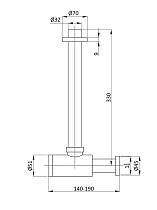 Сифон для раковины Vincea VSPH-1B01CH хром