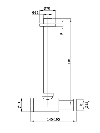 Сифон для раковины Vincea VSPH-1B01CH хром