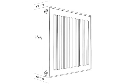 Панельный радиатор Royal Thermo COMPACT C11-500-1000 RAL9016 НС-1189469