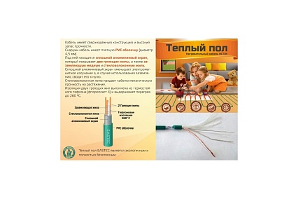 Комплект теплого пола Истэк на сетке ECM - 2,0