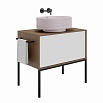 Тумба со столешницей Kerama Marazzi Atollo 80 см белый матовый