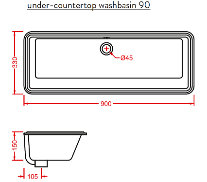 Раковина ArtCeram Washbasins GEL002 01 00 90 см белый