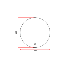 Зеркало ЗОВ 60x60 см с подсветкой ZD60