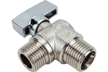 Шаровой кран ELSEN угловой, для стиральных машин, 1/2", 1/2", НН EV90.1212