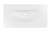 Раковина Vincea Caprise VCB-4CA100MWLG 100 см, Corian, белый матовый/светло-серый матовый