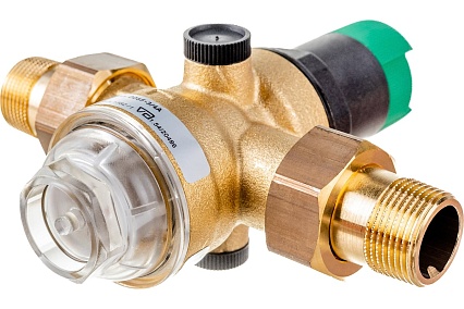Клапан понижения давления на холодную воду Honeywell диапазон регулировки 1.5-6 атм D06F-3/4''A
