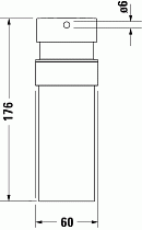 Дозатор жидкого мыла Duravit Starck T 00993546 черный матовый