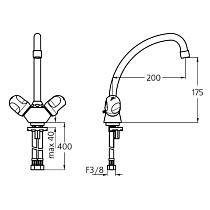 Смеситель для раковины Ideal Standard Alfa New B1867AA