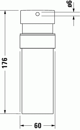 Дозатор жидкого мыла Duravit Starck T 00993546 черный матовый