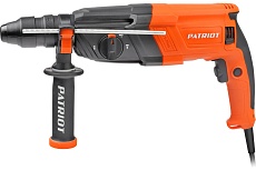 Перфоратор Patriot RH 263Q SDS+, мощность 880 Вт, 2.9 Дж, 3 режима работы, быстросменный патрон QCC, макс.диаметр 26 мм, глубиномер, кейс 140301314