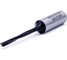 Сверло присадочное монолитное глухое ZY-90201R (3х70 мм; хв-к 10 мм; правое вращение) МНОГОФРЕЗ 6669