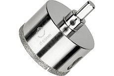 Коронка алмазная по керамограниту и керамике с центрирующим сверлом 65 мм Diamond Industrial DIDCSC065
