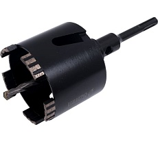 Коронка алмазная с переходником SDS+ 82x70 мм по бетону РОСОМАХА 500082