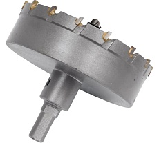 Коронка по металлу 90 мм с пластинами ВК8 WOLFSTAR cw00055
