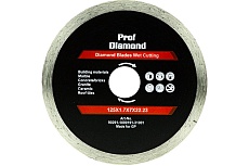 Диск алмазный сплошной Prof Diamond TGS 125x1.7x7х22.2 мм TORGWIN S69541