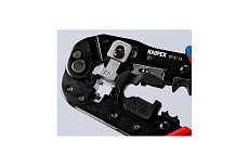 Пресс-клещи для штекеров Knipex 3-в-1, 1 гнездо, 8-пин 8p8c, резка и зачистка кабеля KN-975113SB