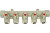 Коллектор с шаровыми кранами Lammin ppr вр 32x1/2x5 7/1 серый Lm31082515032G