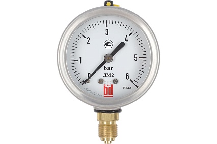 Манометр ДМ 2 063 Р (0-6) бар, кл.1.5, G1/4" DIN CASE BD 1152100026