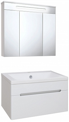 Мебель для ванной Руно Парма 75 см 1 ящик белый