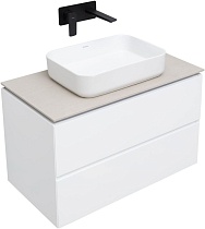 Мебель для ванной Allen Brau Infinity 85 см, 2 ящика, white matt
