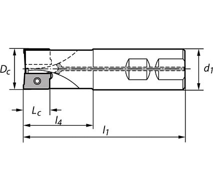 Корпус фрезы N200.D20/Z2 Norgau 022200020